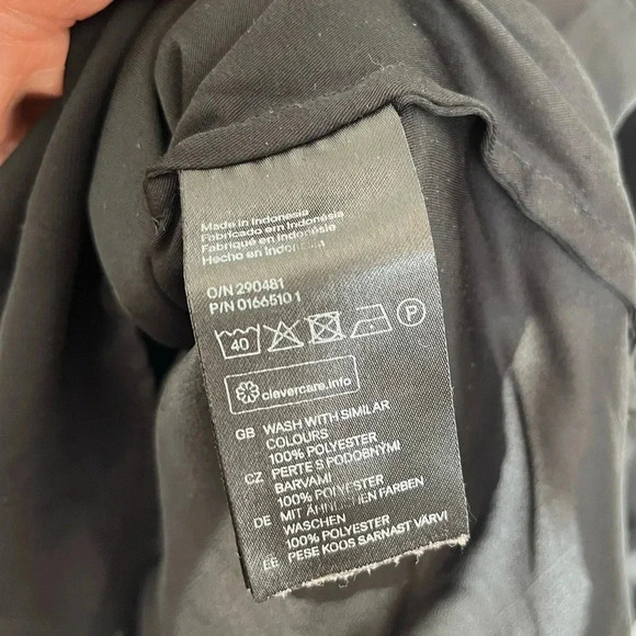 5/20$ Black V-Neck 3/4 Sleeve Button Down Shirt - Picture 5 of 8